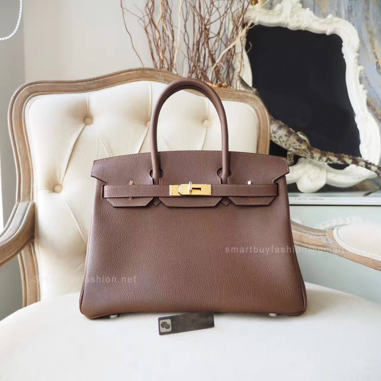 Hermes Birkin 35 Purse in 4g Brulee Togo GHW